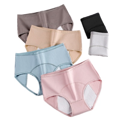Plus-size women's period panties cotton menstrual leakage prevention panties