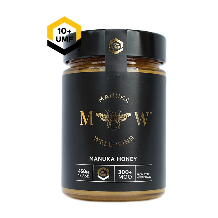 Новая Зеландия природные органические 100% чистый 450g UMF 10 + MGO 300 Халяль меда в стеклянной бутылке