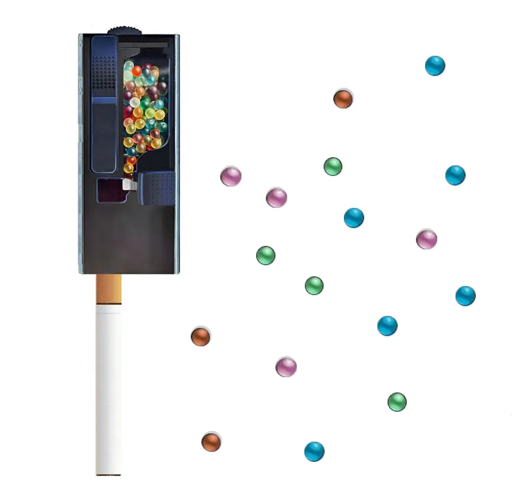 Wholesale Refreshing Cigarette Burst Beads Smoking Cigarette Pop Beads Balls Flavoured Beads for Cigarette Holder Filter