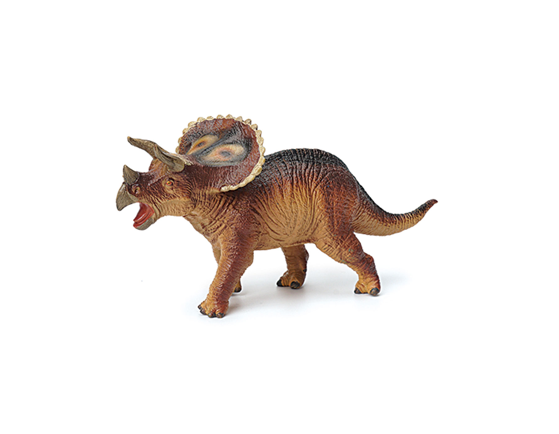 Dinosaur toys jurassic world Triceratops model with cotton stuffed vinyl toy with sound