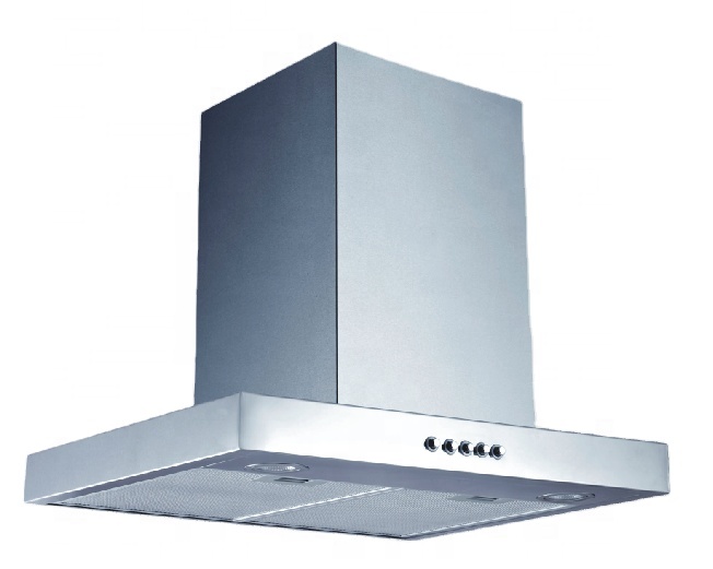 H401-6P stainless steel kitchen blower copper touch button t shape range hood cooker hood range hoods