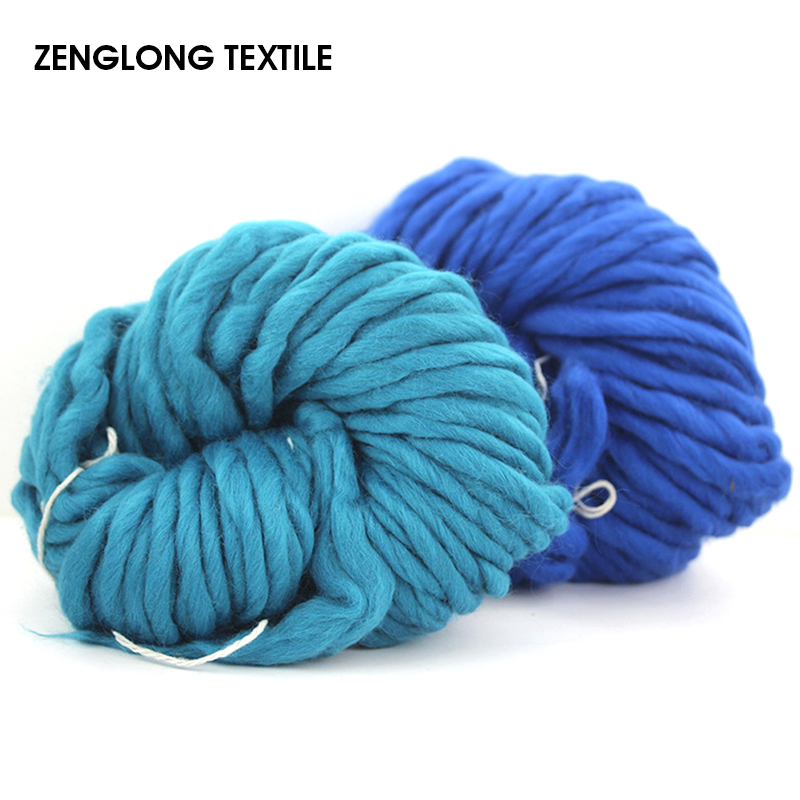 ZENGLONG Текстиль 100% нм, мериносовая шерсть, большое вязаное крючком супер толстое одеяло, необычная пряжа, мягкая крупная Мериносовая шерстяная пряжа