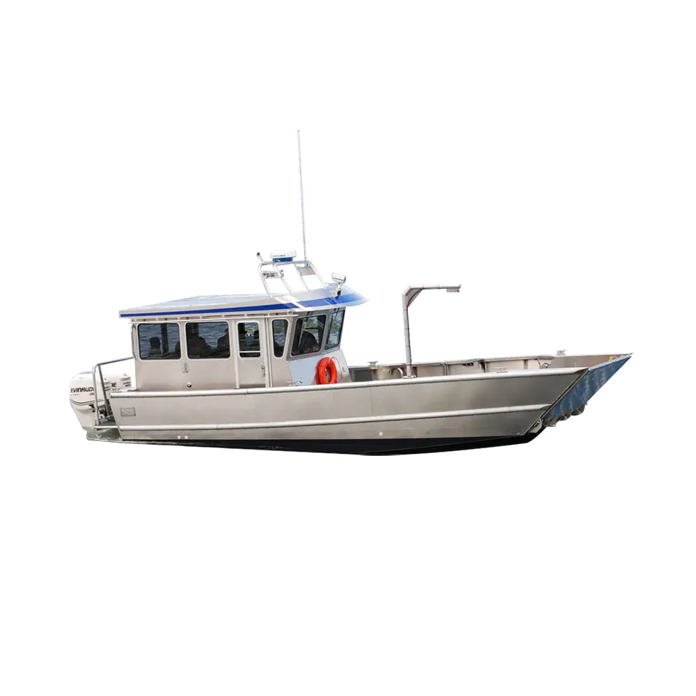 Gospel boat 9m/30 ft Shallow V Bottom Aluminum Landing Craft for sale Canada cargo boat passenger Shi[p