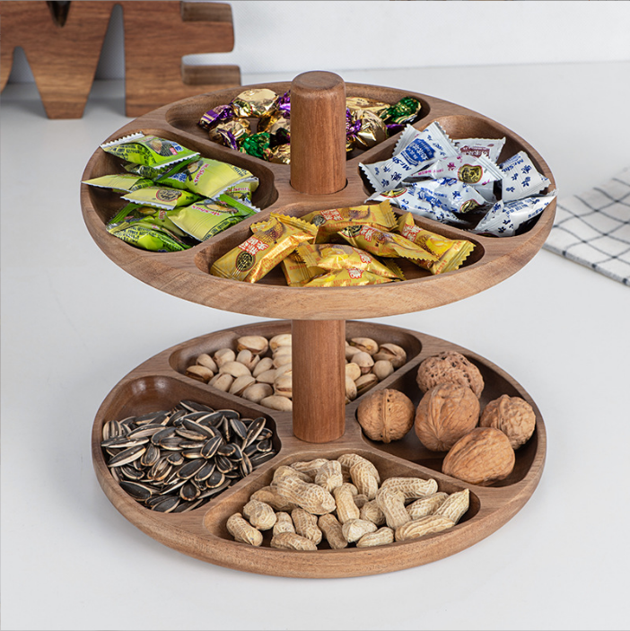 Cake stand 2 tiers wooden trays 3 tiers Acacia wood wedding birthday dessert table decoration wooden cake tray dessert tray