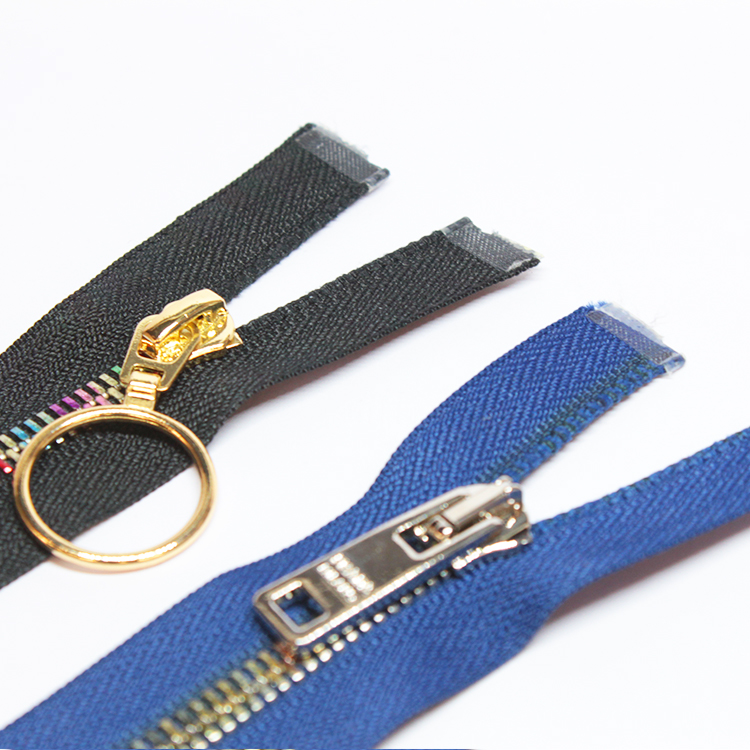 Metal Long Chain Zipper Colorful Teeth