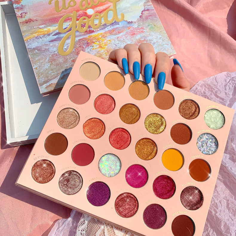 Glamcolor palette des yeux oem тени для век creat ваш бренд органический макияж осветляет естественную дешевую палитру теней для век