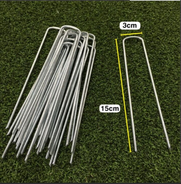 galvanized garden sod staples /landscape metal garden staples U Shape Clips