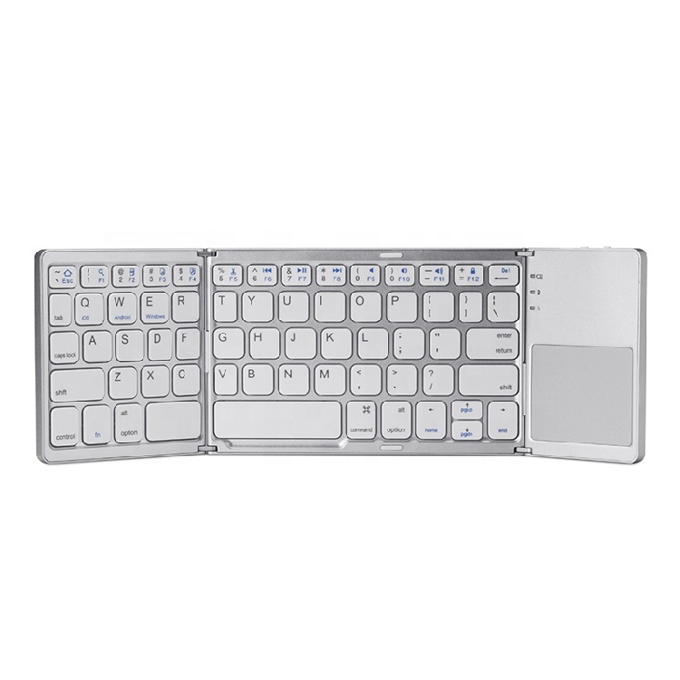 Пользовательский логотип ce rohs складная клавиатура складная беспроводная BT tastatur мышь и клавиатура для apple logitech