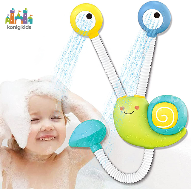 Konig Kids Amazon Hot Selling Bath Toy Animal Juguete Brinquedo Jouet Lovely Electric Shower Toy Sprinkler Water Toy Summer Kids
