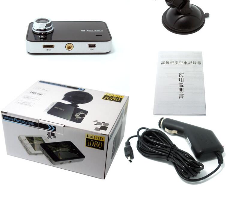 K6000 2.7 Inch HD 1080P Car Video Camera Driving Recorder Night