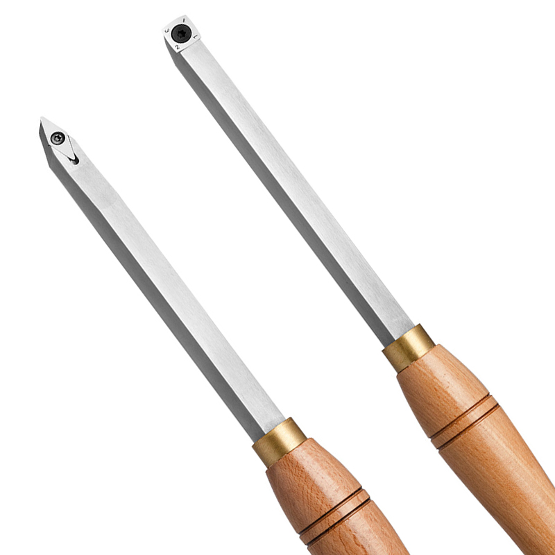 DIY Wood rotary lathe knife replacement woodworking carbide turning tools 14x14x2.0-30