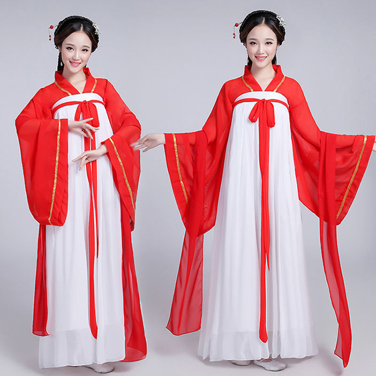 Женский Hanfu готовый Amazon горячая Распродажа Традиционный китайский женский Hanfu Модифицированный новый дизайн Повседневный Hanfu для женщин