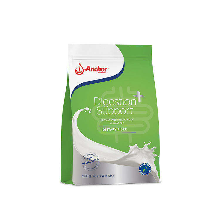 Anchor Digestion Support Milk Powder 800g Sachet Fibre Premium Dietary Probiotics Digestive Health Powder