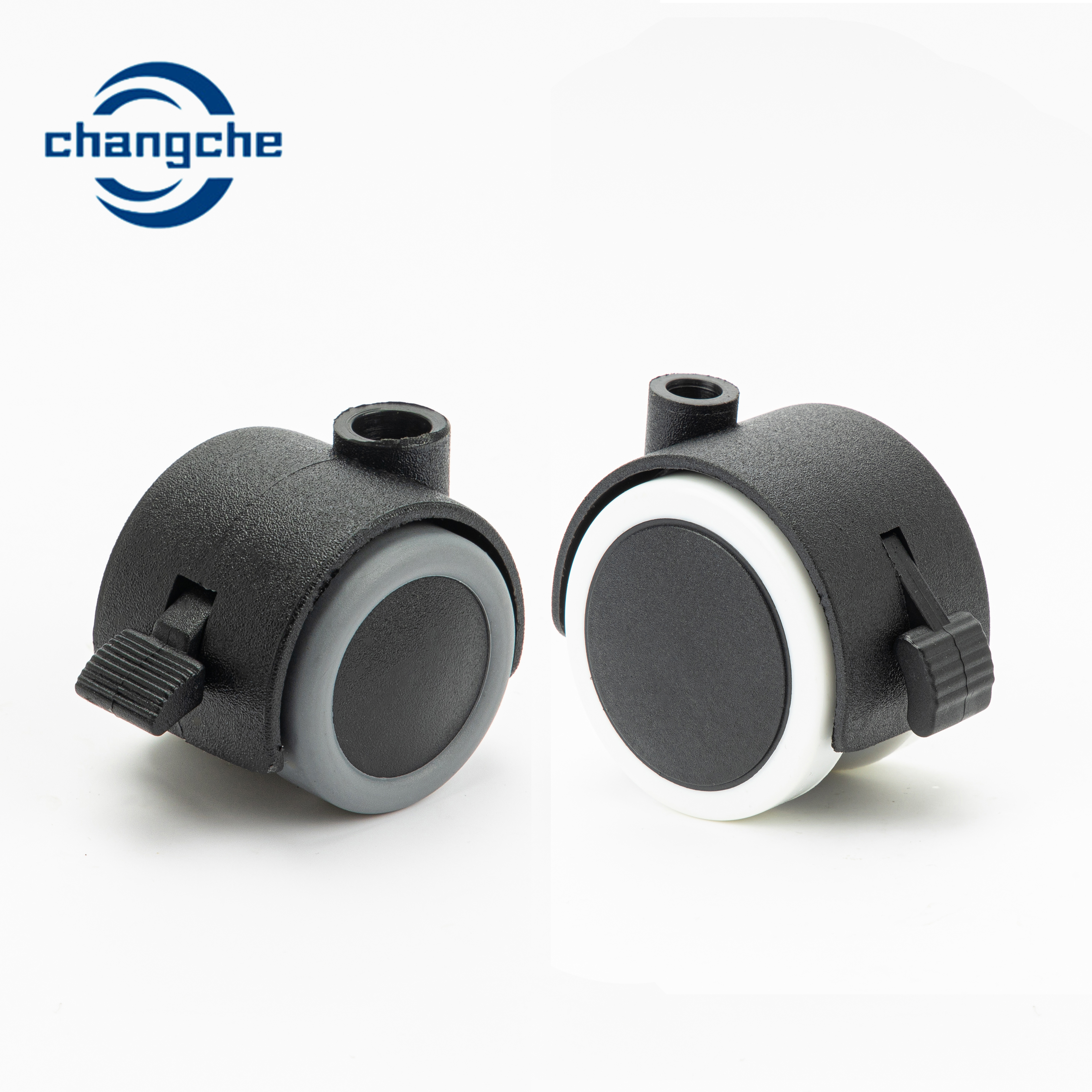 Heat Resistant Rubber / PP Caster Wheels Anti Slide Furniture Office Chair Roller