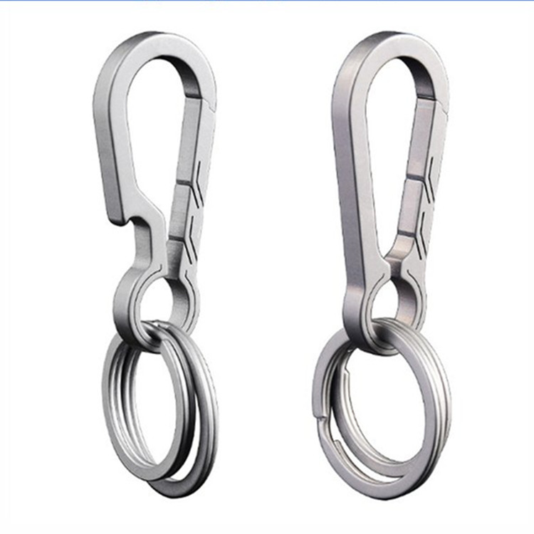 Hot sale titanium alloy quick hanging buckle key chain outdoor carabiner