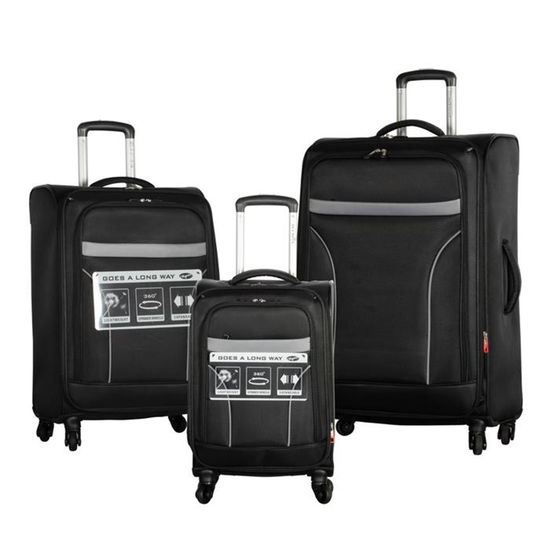 Light Weight Luxury 1680D Polyester Material Luggage Travelling Suitcase Set