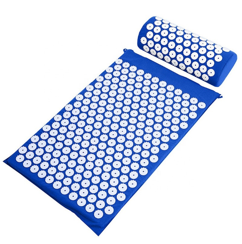 Heopono BSCI Certificated OEM Collapsable Eco Friendly Adults New Yoga Mattress Acupressure Pilow Set Acupuncture Massage Mat