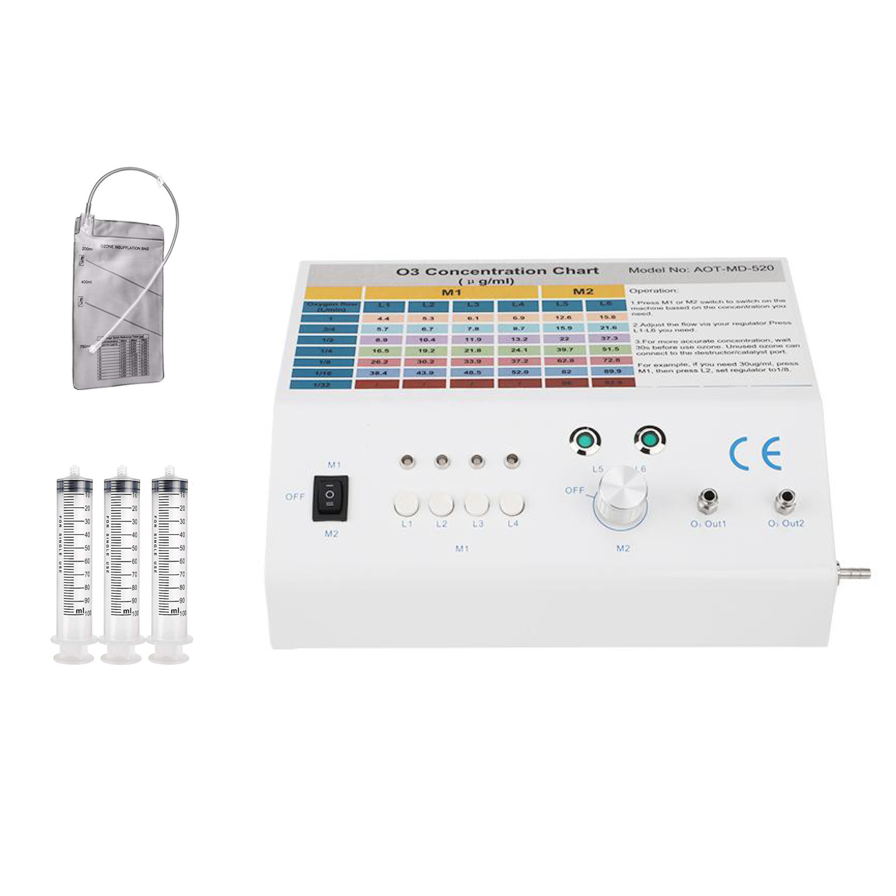 AQUAPURE Средство Для Озонотерапии, генератор Ozono Medico AOT-MD-520