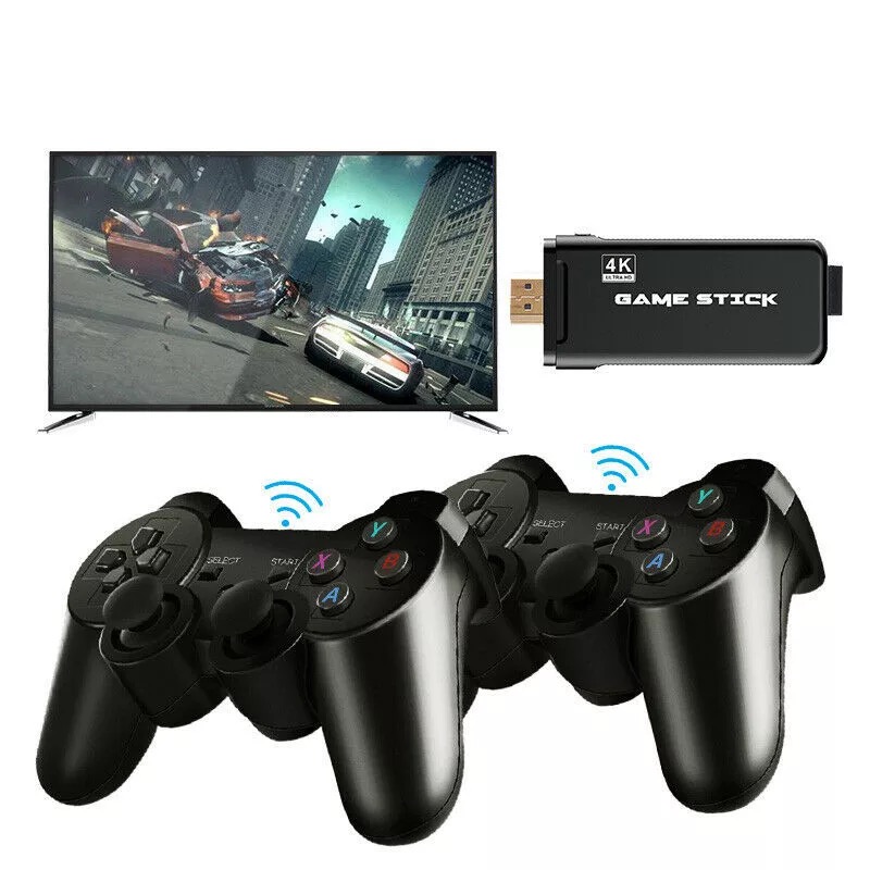 Портативный 4K ТВ игровая консоль с 2,4G беспроводной контроллер Поддержка ДС PS1 футболки с принтами на тему классических игр Ретро Прозрачная пленка для мобильного игровой консоли