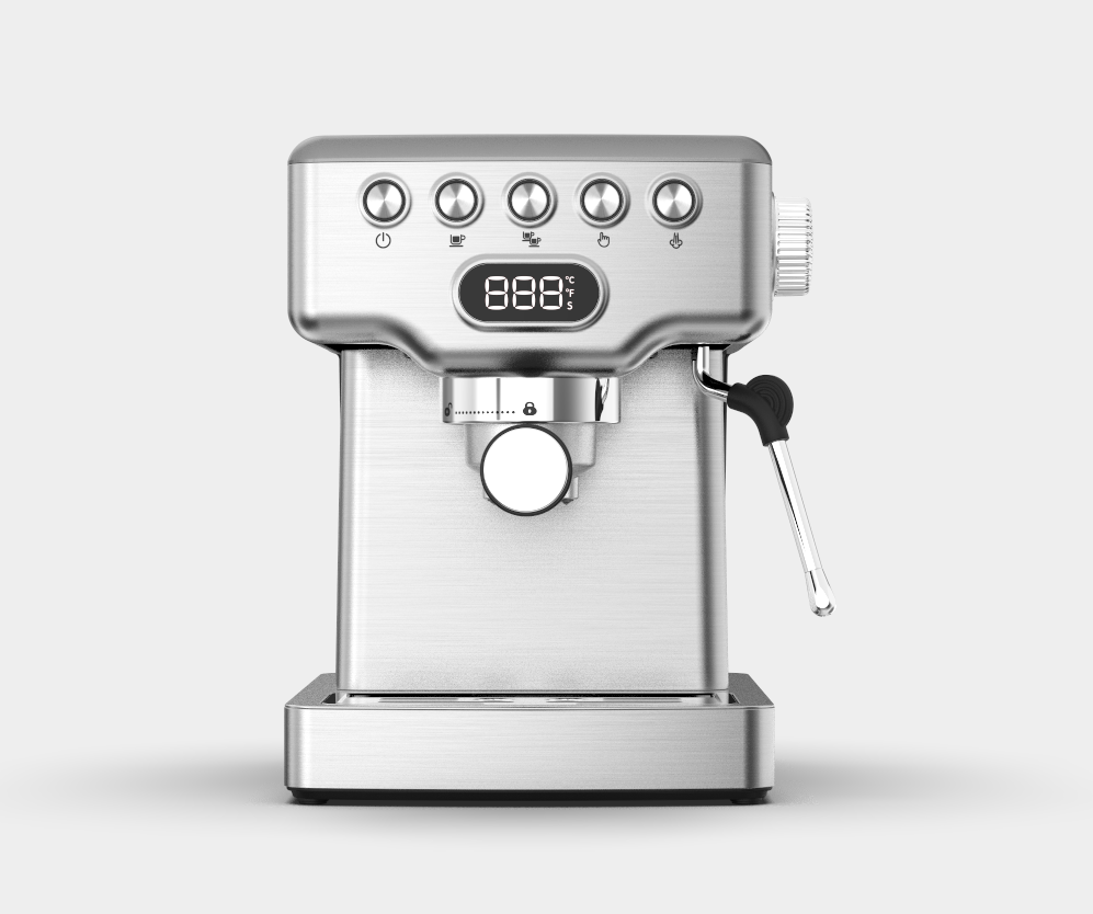 OEM Home Hotel Cafe Bar 15bar Pump Automatic Stainless Steel Espresso Coffee Maker