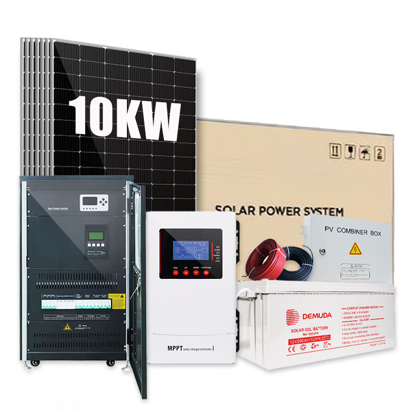 Smart Home Complete Solar Mounting System Roof 10kw 10000w Off Grid Solar Power System For Houses