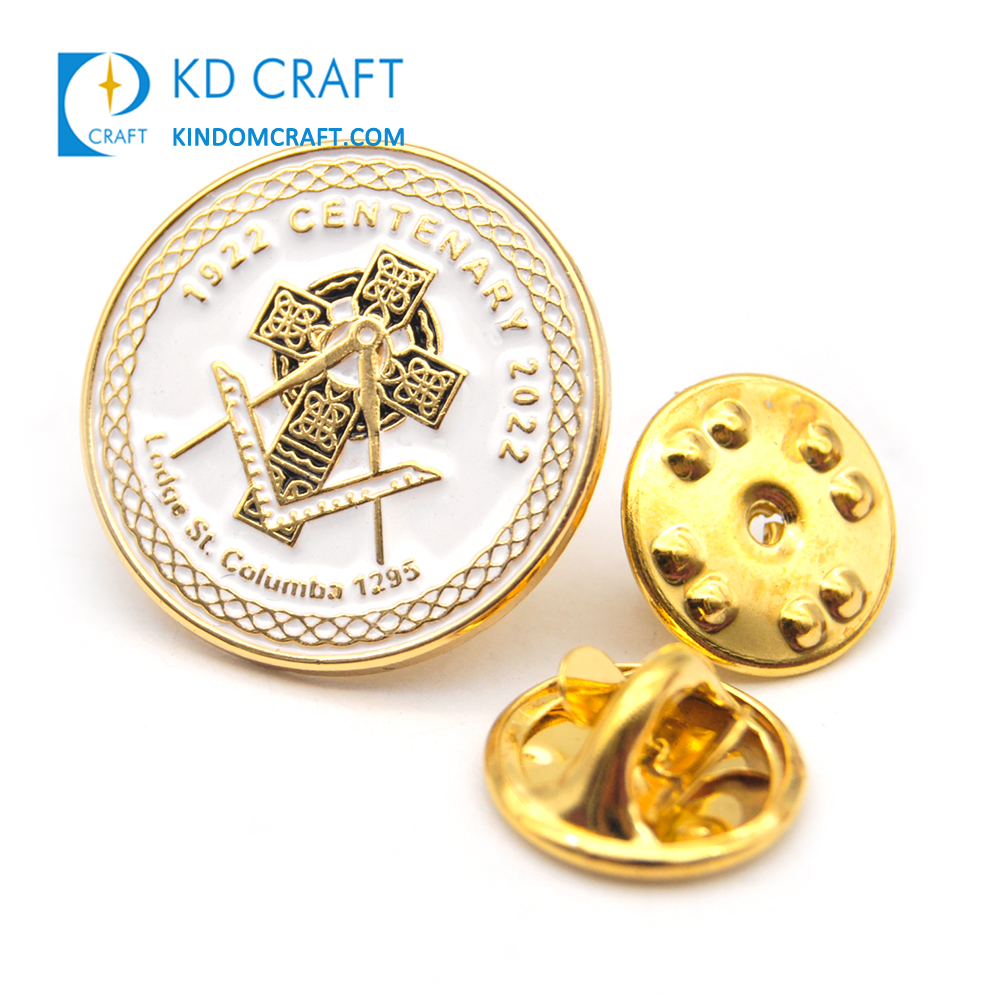 Высокое качество персонализированные пользовательские масонские лацканы pin Логотип мягкая эмаль позолоченный значок Мейсон