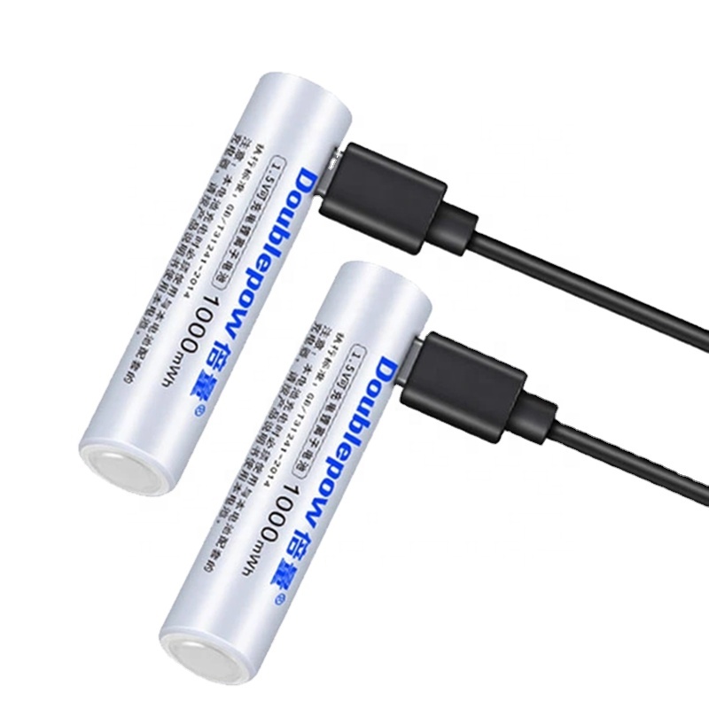 1000mwh высокой емкости 1,5 V AAA USB перезаряжаемый литий-ионный аккумулятор для дистанционного управления беспроводная мышь с кабелем