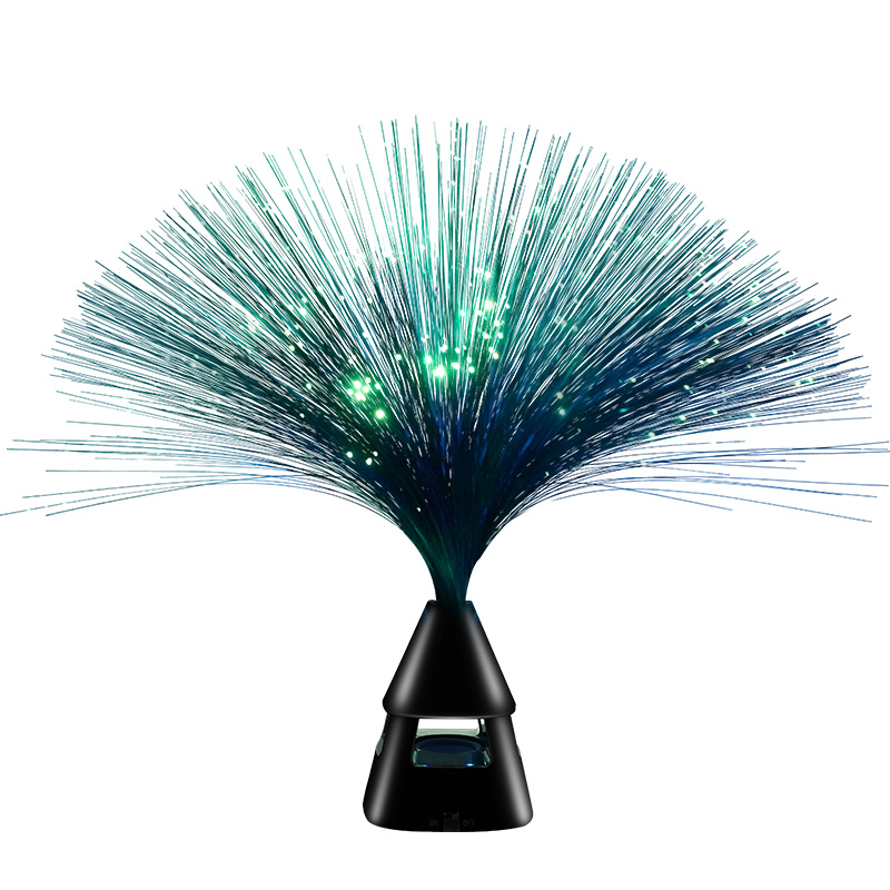 2 in 1 Sound generator fiber optic lamp  with wireless speaker