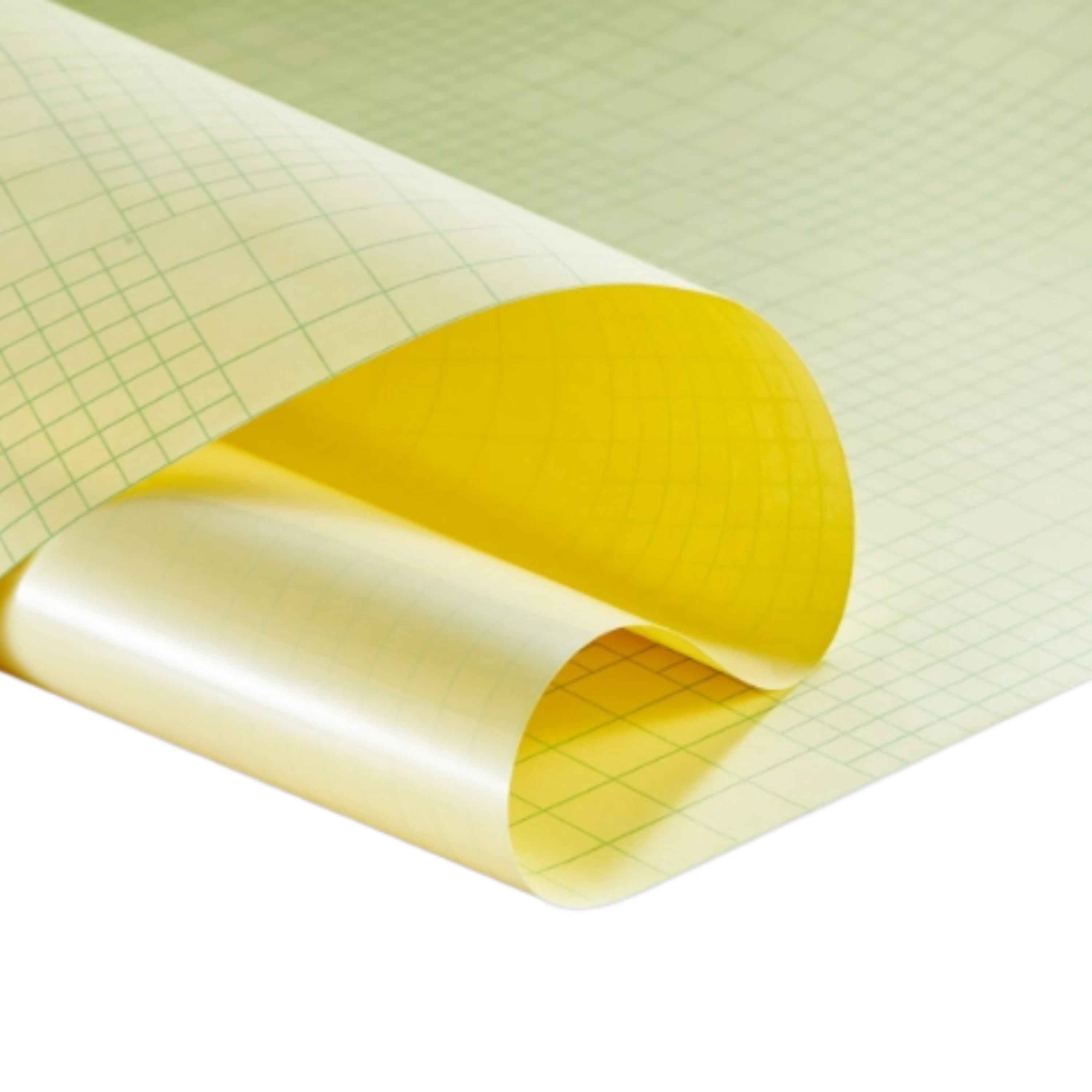 80mic Yellow White Backing Paper Glossy Transparent Grid Cold Lamination Film For Graphic Protection
