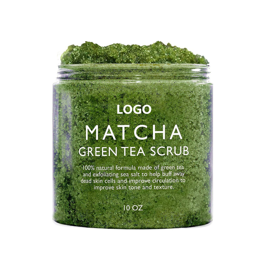 Private Label натуральный Отшелушивающий матча зеленый чай скраб для тела