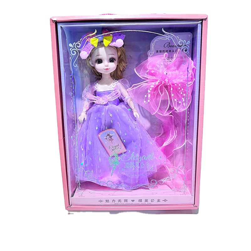 High Quality 12-Inch Mini Plastic Toy Doll Beautiful Girl Model with Inflatable Feature Fashionable Gift Set for Baby Girls