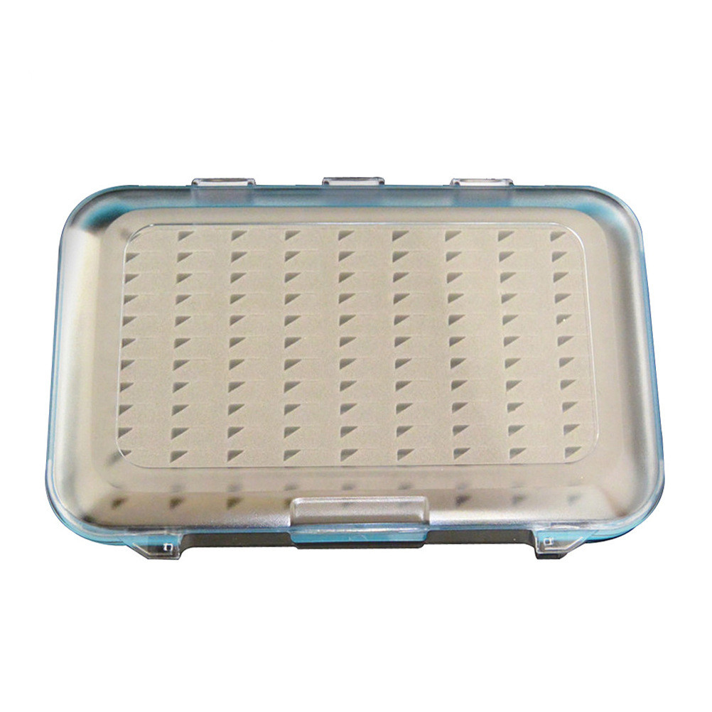 Transparent Fly Fishing Tackle Box Waterproof Double Side Bait Lure Hooks Storage Boxes Carp Fly Fishing Accessories
