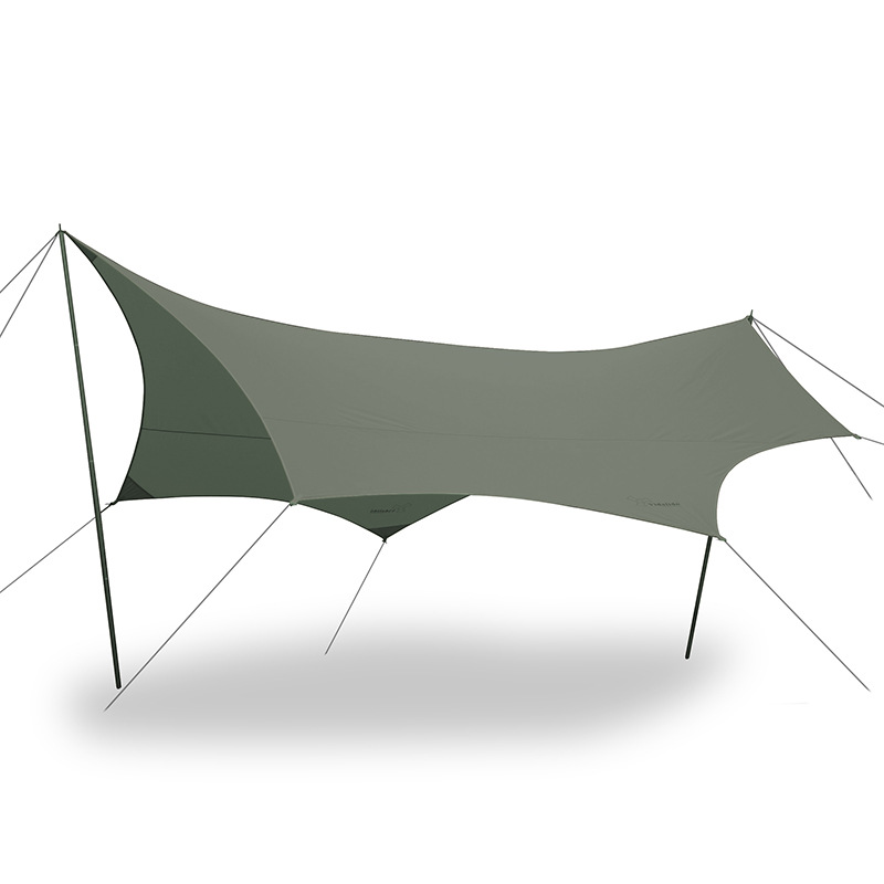 Outdoor camping cotton leisure light luxury camping barbecue sunscreen and rain-proof sun protection tent canopy vidalido