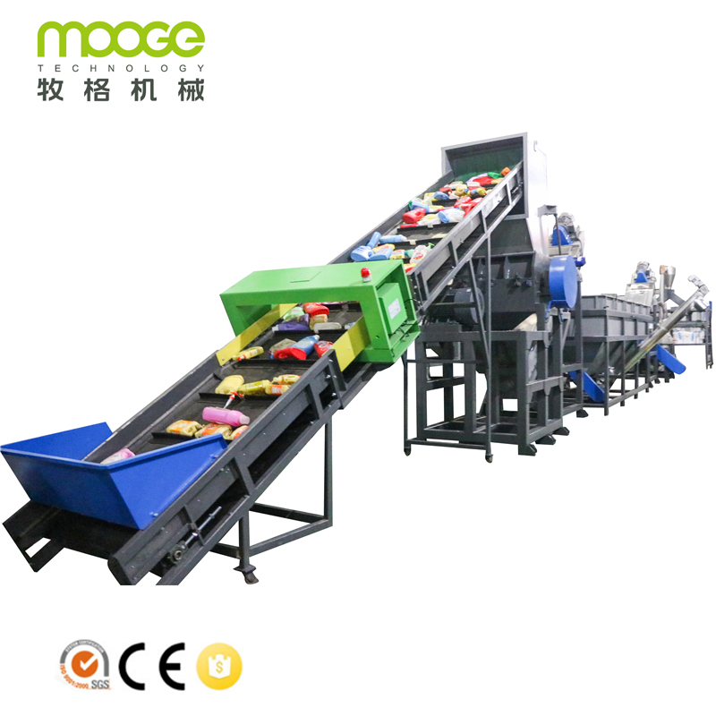 Пластиковая HDPE барабанная линия по переработке