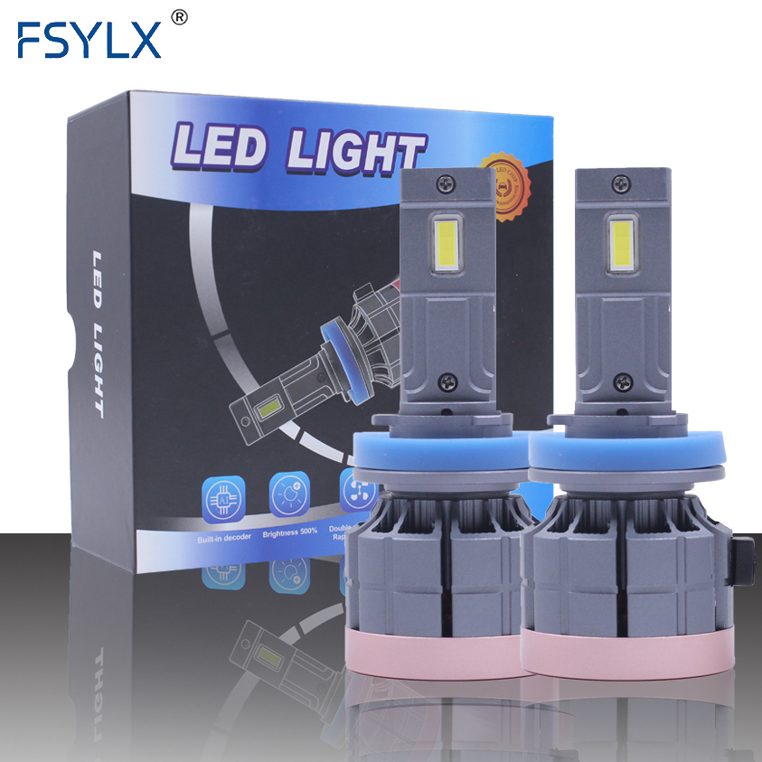 FSYLX 130W 13000LM H7 H4 Светодиодные Автомобильные фары F5D светодиодных фар для авто фары лампы H1 H3 H7 H11 9005 9006 H13 9007 H4 Автомобильные светодиодные фары