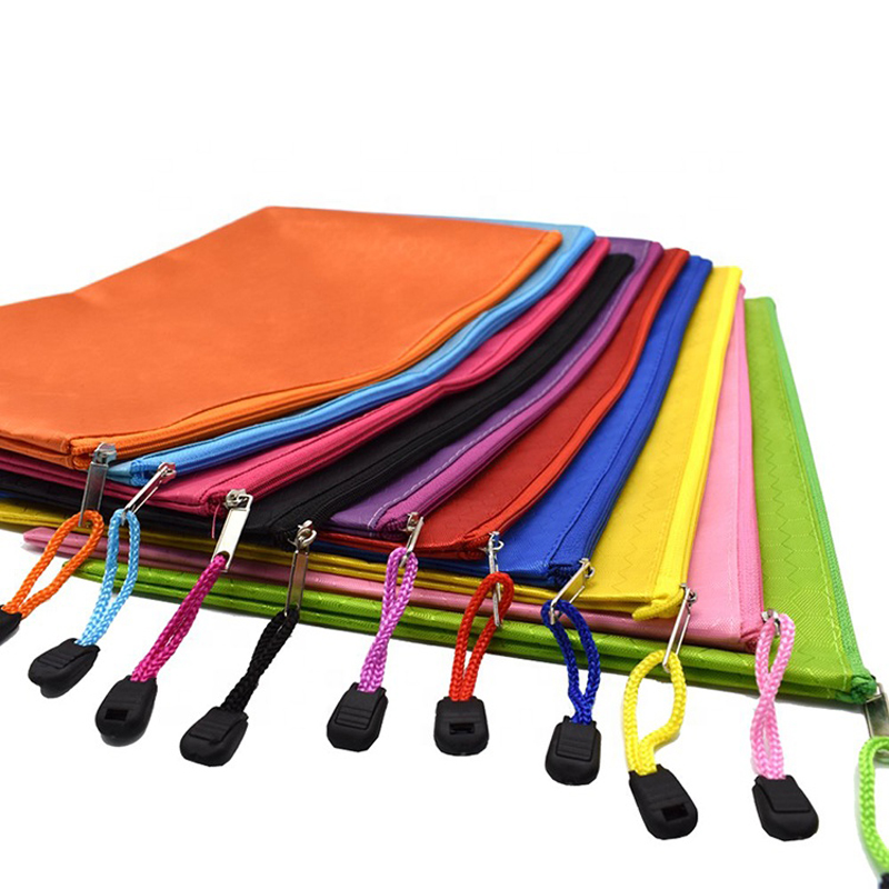 High Quality B4 A4 B5 A5 A6 Pvc Zipper File Bag Pvc Mesh Zipper Document Bag