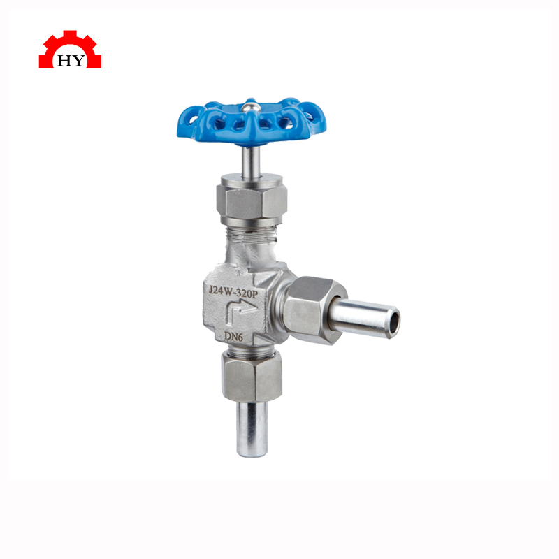 Fase Seller Hikelok 6000 Psi 316 Stainless Steel One-piece Body Right Angle Needle Valve