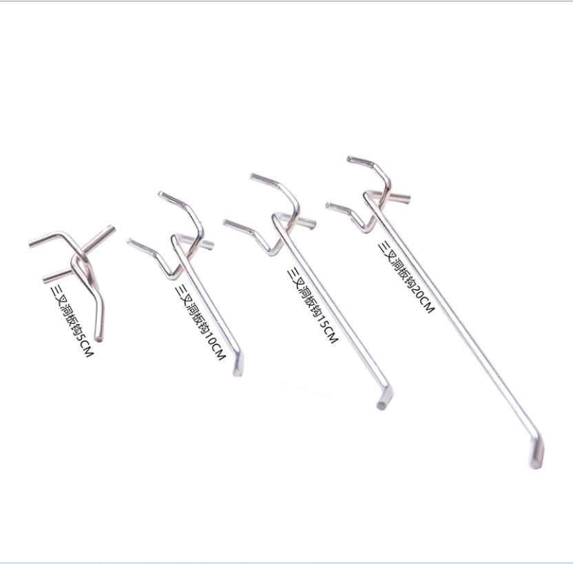 Supply grid panel metal wire display rack customized size clothes hanging wall hook pegboard slatwall hooks wire hook