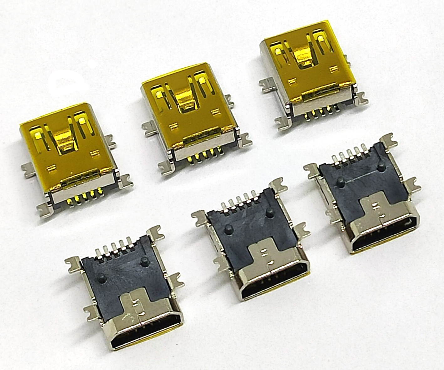 Гнездовой разъем Mini USB 5 цепей типа AB SMD