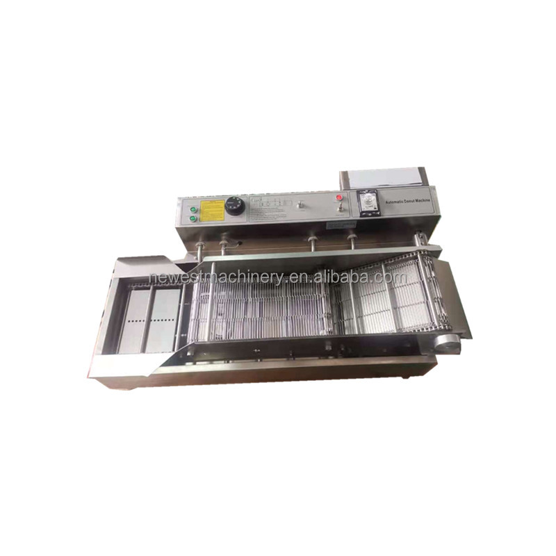 Electric heating water oil continuous fryer donut continuous frying machine