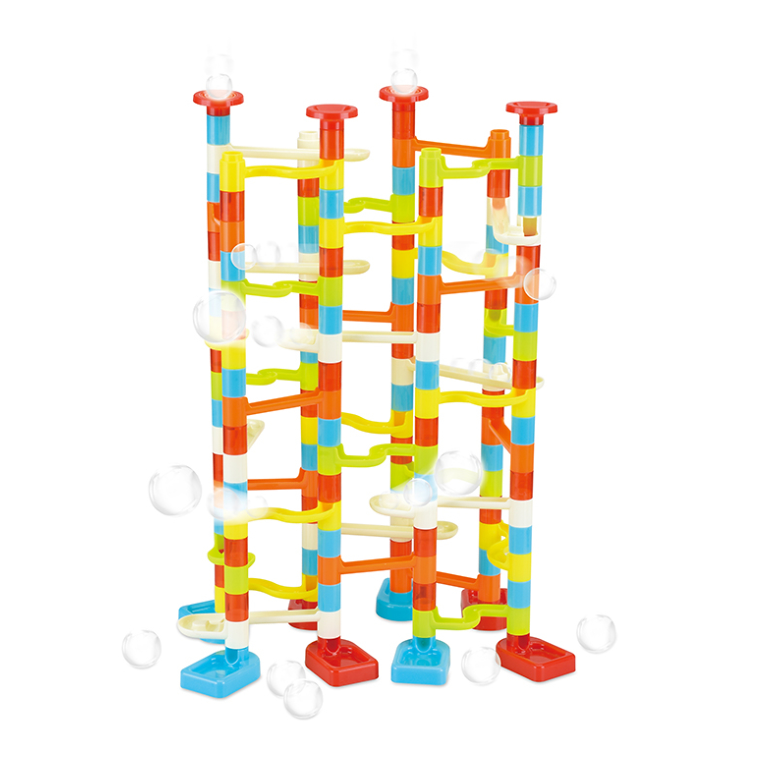 176 шт пластиковые трубы строительные блоки Marble Run «Гонки расположен в городе из АБС-пластика, однотонное, с 60 шт. 14 мм пластиковые шарики