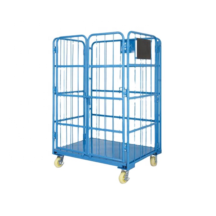 High quality Commercial Pallet Storage Transport Collapsible Security Mesh Roll Container
