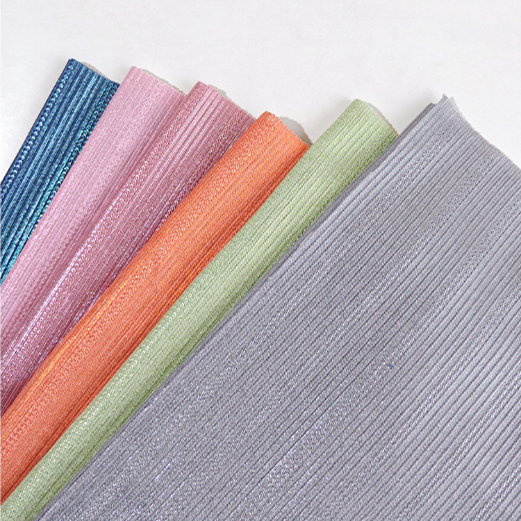 RTS many colors 95%polyester 5%spandex jacquard knitting rib fabric stocklot