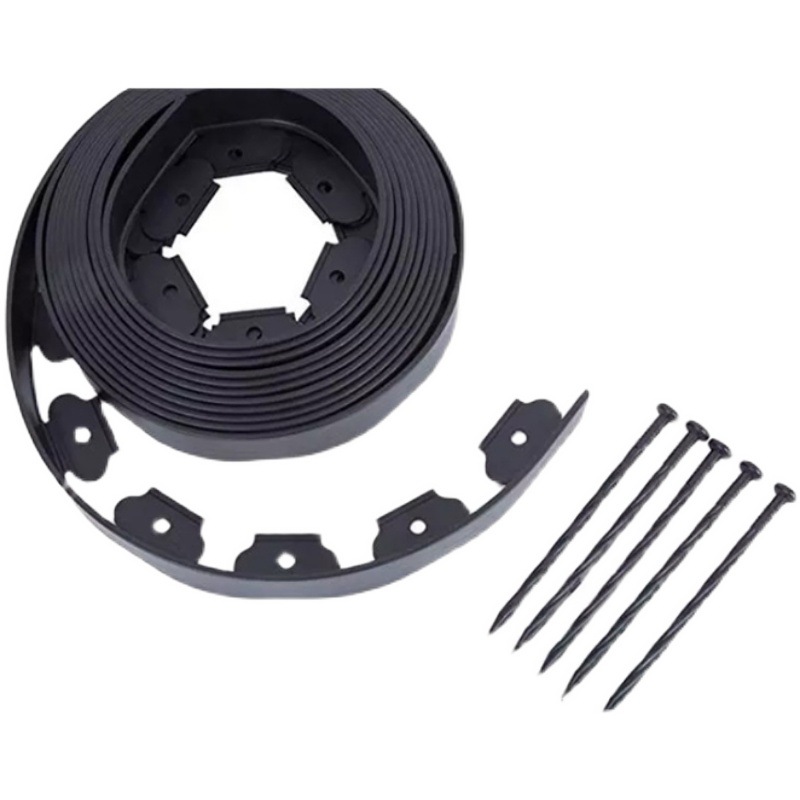 Plastic landscape Duty No-Dig Edging Kit Black green Garden Fence Garden Landscaping Edging