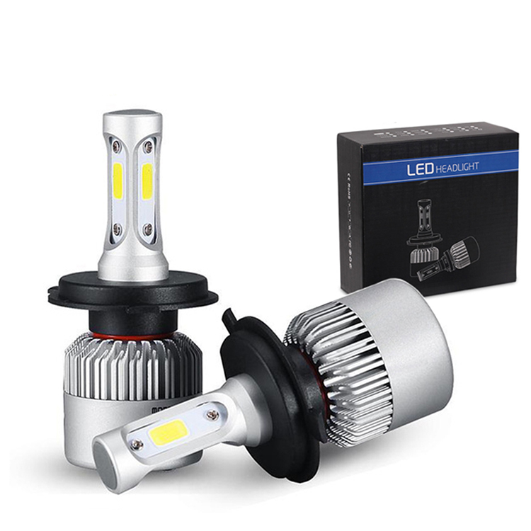 Super bright led car lights 4300k 6000k s2 auto headlamp 9005 h4 h7 h11 car led headlight bulb