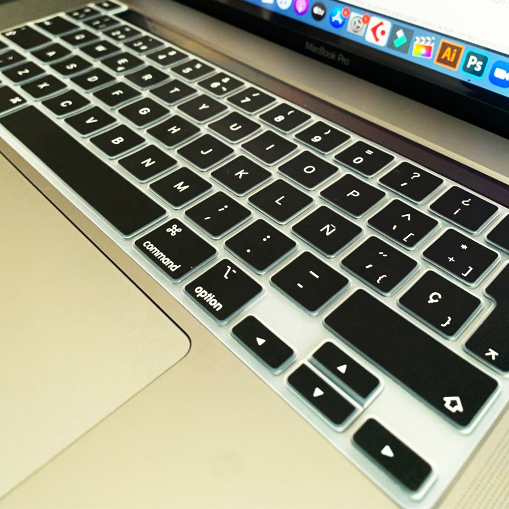 Чехол для клавиатуры ноутбука macbook Pro13 2020 A2289 A2159, защитная пленка M1 Air13 A2337 A2179, силиконовый чехол с испанской раскладкой для клавиатуры