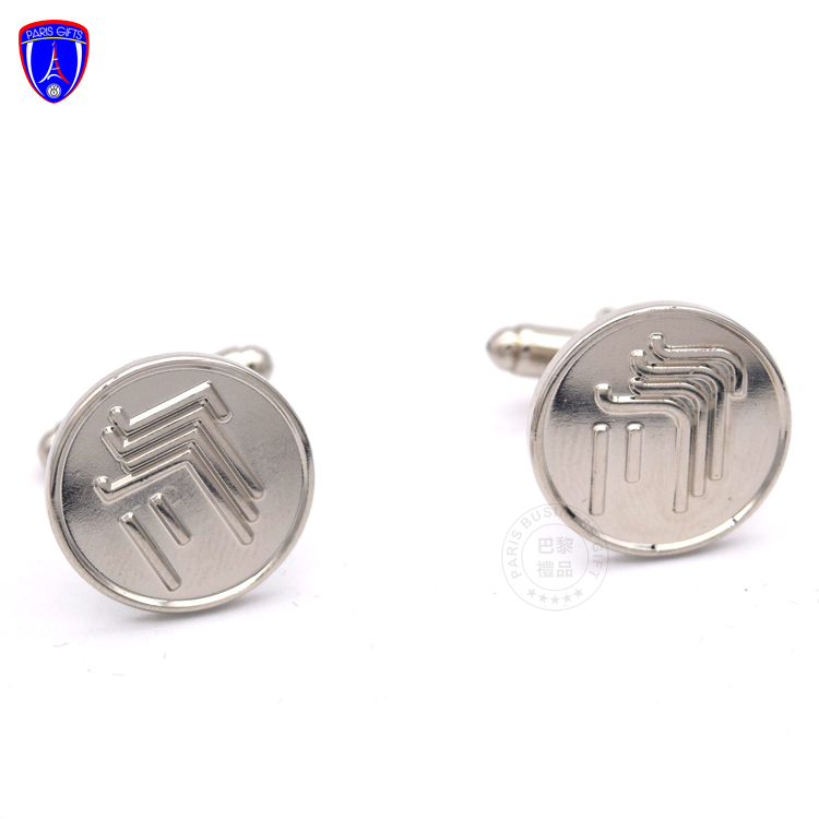 New design custom stainless steel personalised wedding meeting party silver cufflinks for gift