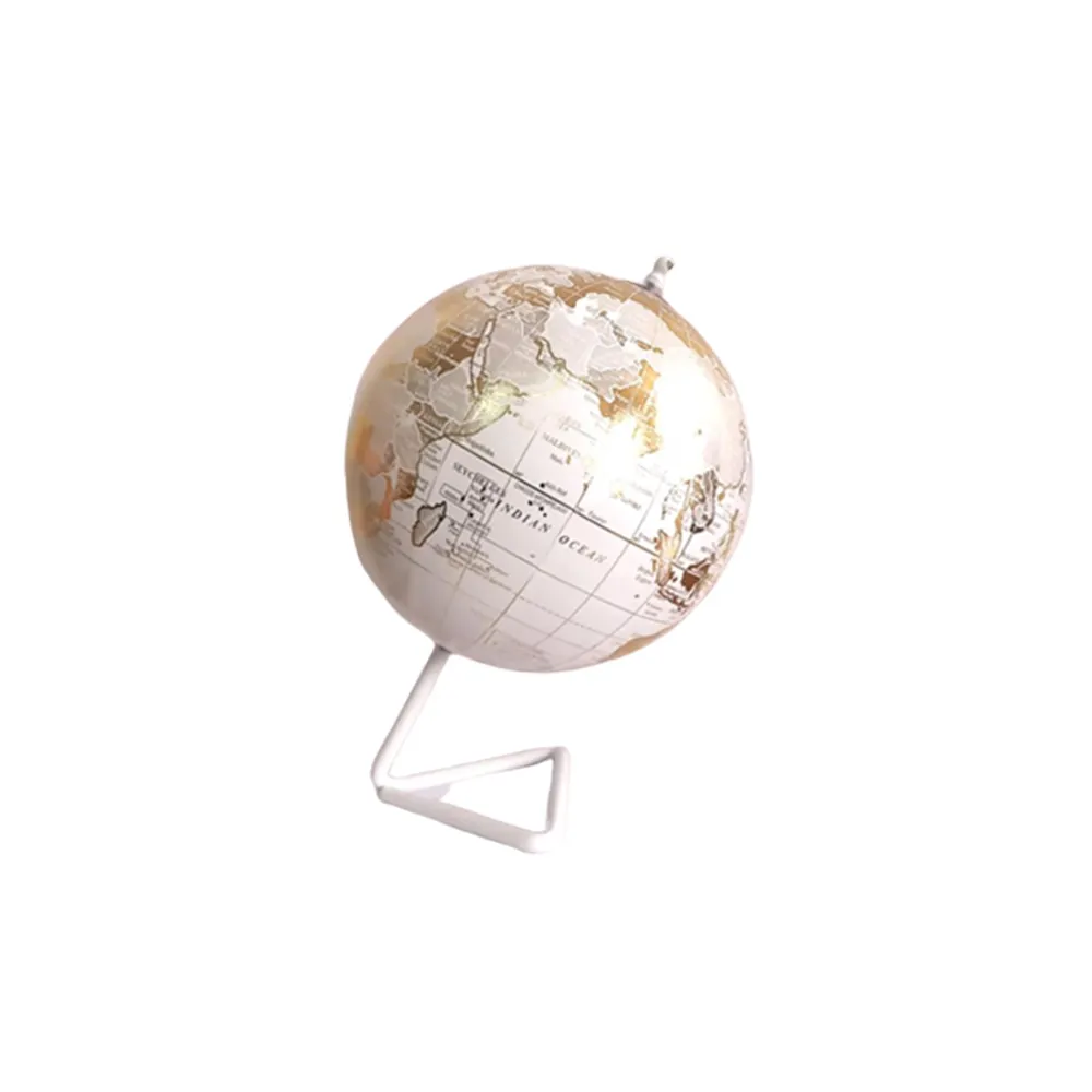 White Globe with Dxouble Leaf Foil /rotating globe from Indian supplier