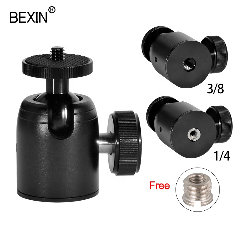 BEXIN professional 360 degre ball head aluminum alloy camera mount tripod head mini ball head for DSLR camera Gopro