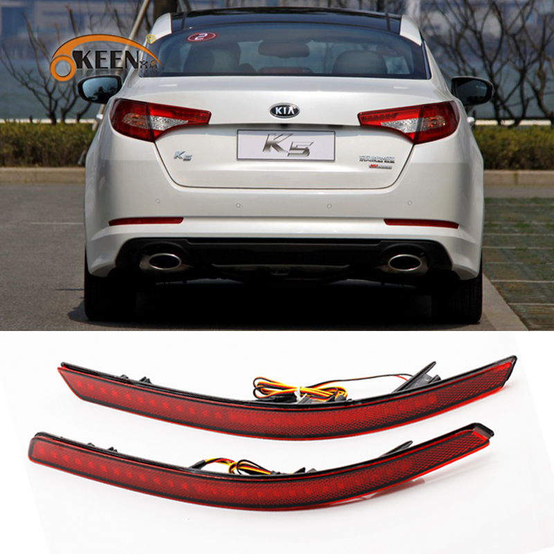 Кин Высокое качество 12V светодиодные задние фонари для KIA Оптима K5 заднего бампера отражатель света